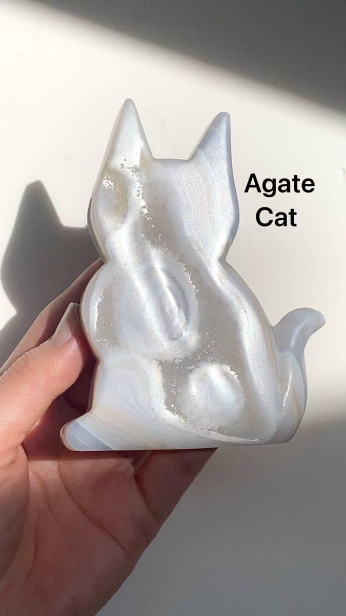 瑪瑙(天然石)置物 可愛い猫置物 Amazon.co.jp: 天然石 瑪瑙 原石 アゲート 猫ちゃん 彫物 L